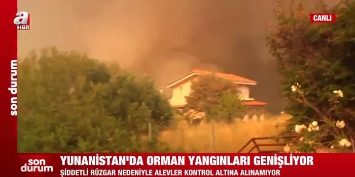 Yunanistan’daki orman yangınları söndürülemiyor! Yunanistan Başbakanı Kiryakos Miçotakis’ten umutsuz açıklamalar