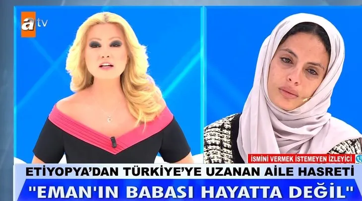 28 yıllık hasret sona erdi! Gerçekler Müge Anlı’da ortaya çıktı! Etiyopyalı Eman hiç görmediği amcasına kavuştu