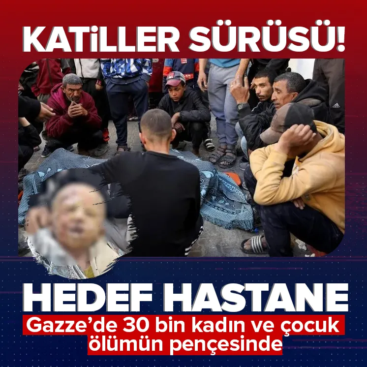 Katil İsrail hastaneye sığınan yaralıları hedef alıyor!
