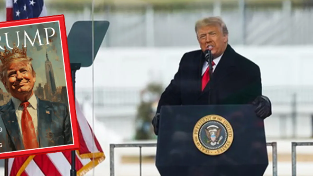 Trump ve Beyaz Saray'dan "Kral" paylaşımı! Dikkat çeken dergi kapağı