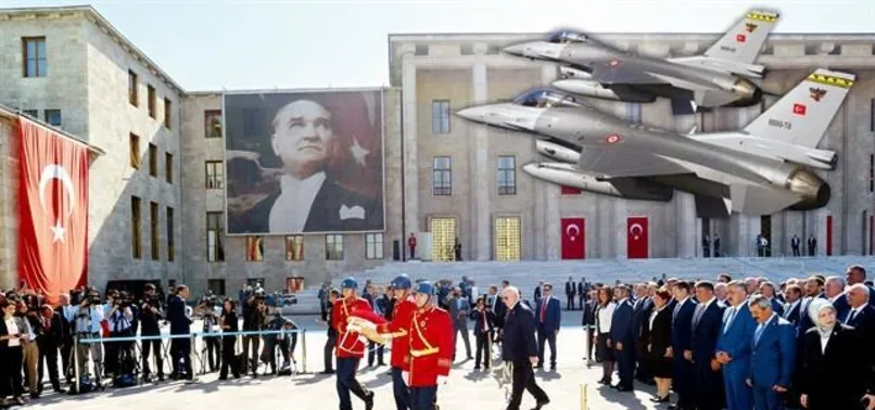 FETÖ'cülerin bomba yağdırdığı Meclisi F-16'lar korudu