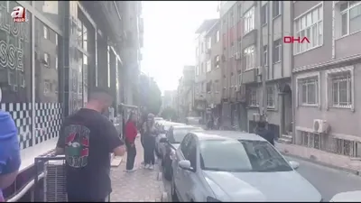 İstanbul’da deprem paniği kamerada