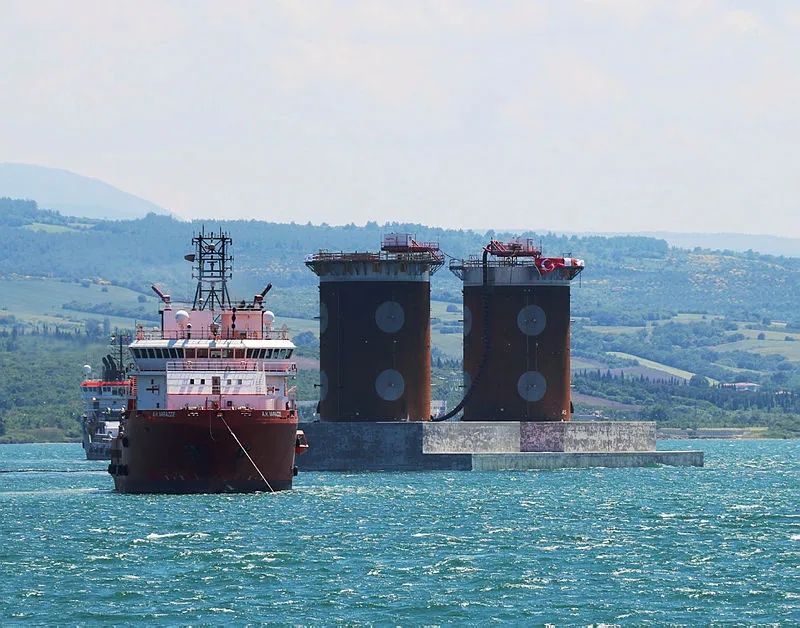 1915 Çanakkale Köprüsü Lapseki keson indirme töreni yapıldı