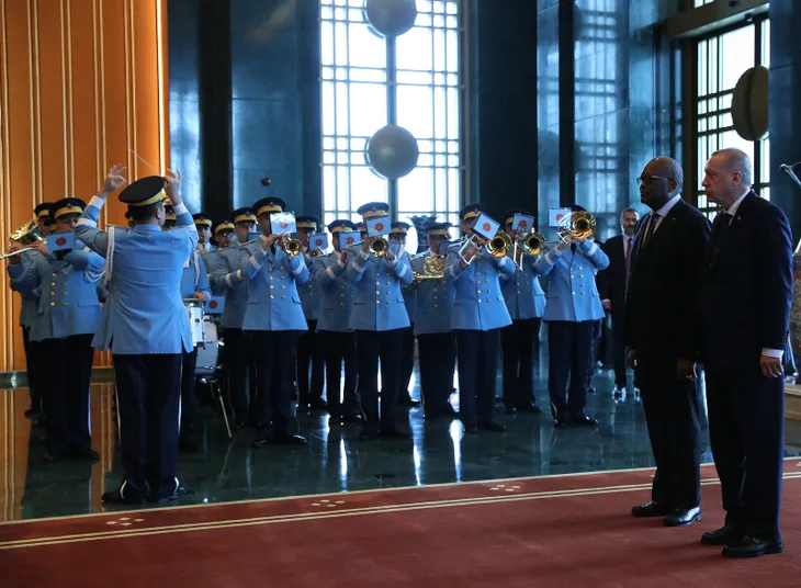Başkan Erdoğan Burkina Faso Devlet Başkanı Kabore'yi karşıladı