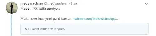 CHP olay tweeti sildi! - 2
