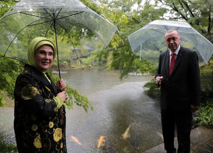 Başkan Erdoğan Japonya'da çay seremonisine katıldı