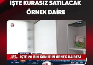 İŞTE KURASIZ SATILACAK ÖRNEK DAİRE