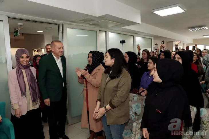 Başkan Erdoğan’dan TÜRGEV yurduna ziyaret