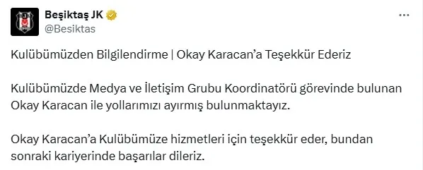Beşiktaş’ta kaos! Peş peşe istifalar sonrası Hasan Arat da Futbol A.Ş.’deki görevinden ayrıldı
