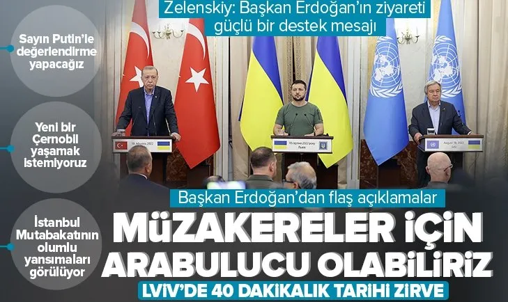 Türkiye-Ukrayna arasında önemli anlaşma! Zelenskiy: Başkan Erdoğan’ın ziyareti güçlü bir destek mesajı