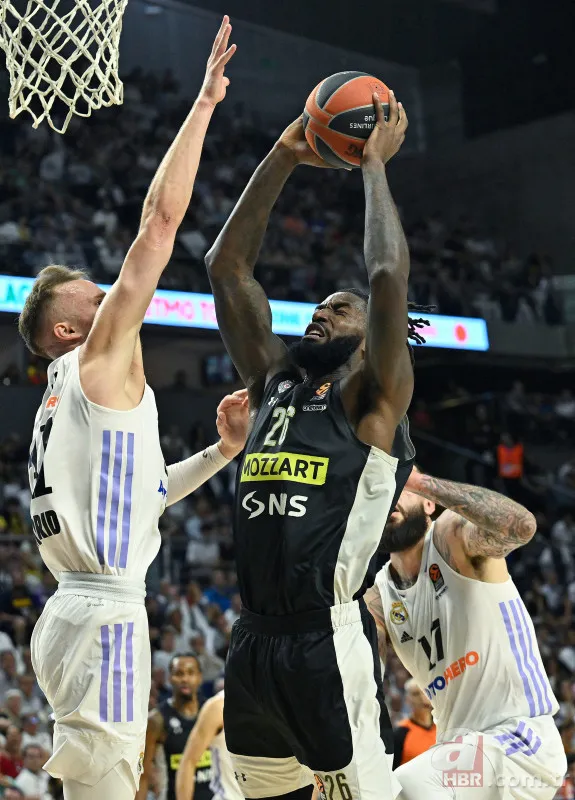 Basketbol maçı boks ringine döndü! Real Madrid-Partizan karşılaşmasında ortalık karıştı 1