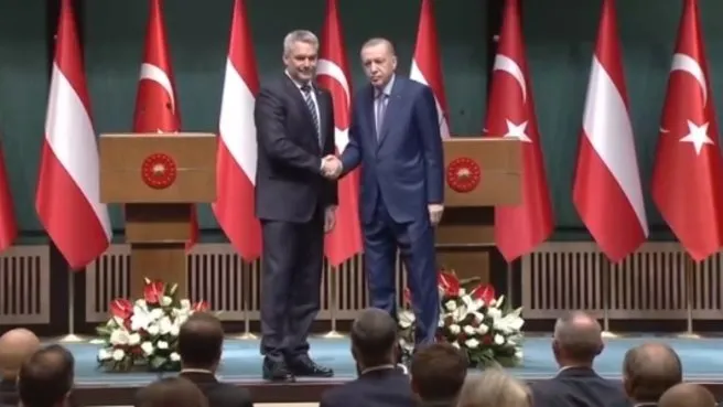 Başkan Erdoğan ve Avusturya Başbakanı Karl Nehammer ortak basın toplantısında açıklamalarda bulundu