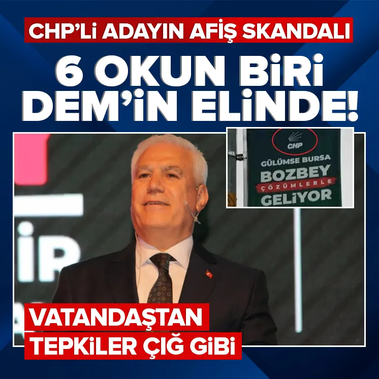 CHPli adayın afiş skandalı! Vatandaştan tepki çığ gibi