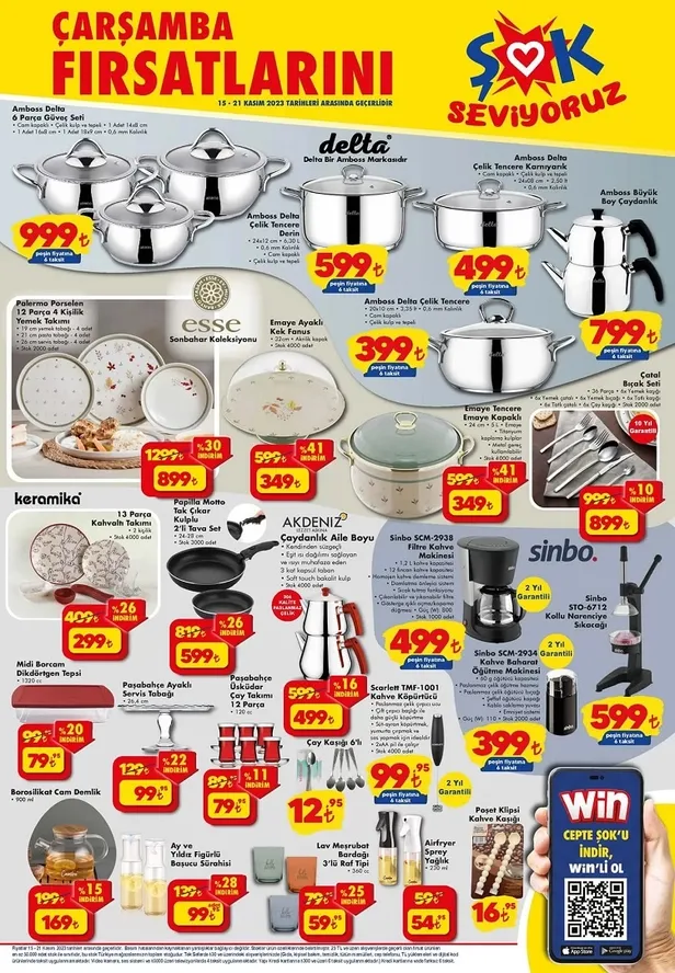 ŞOK 21 Kasım aktüel ürünler kataloğu: Yeni ŞOK afişinde oyuncu bilgisayarı, mobilya, gıda ürünleri, mutfak gereçleri ve yüzlercesi satışta…