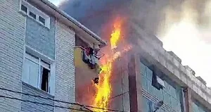 Ataşehir’de 5 katlı binada yangın!