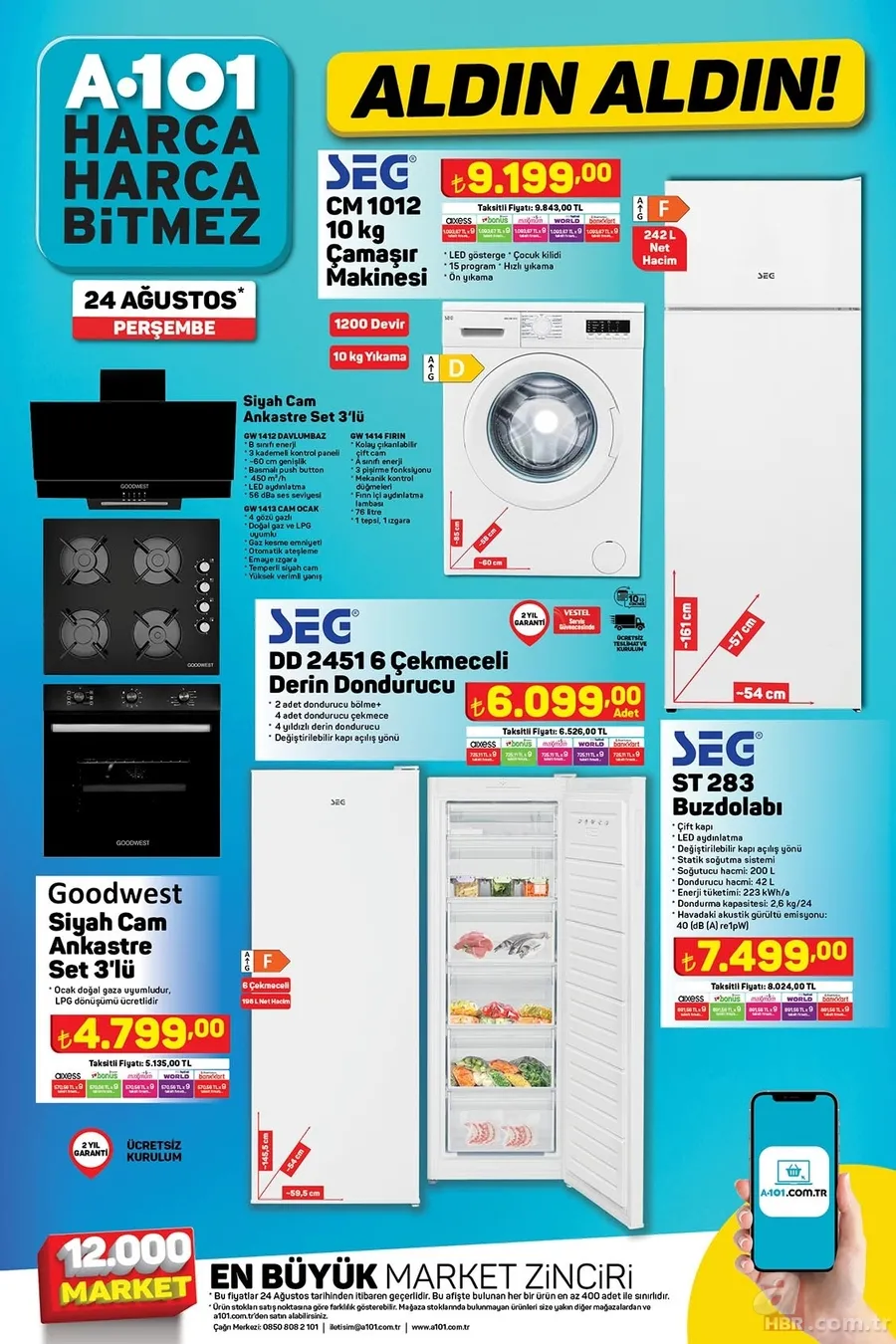A101 24 Ağustos aktüel ürünler kataloğu! Tam 16 sayfa üründe indirim yapıldı 5