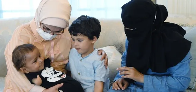 Son dakika: Kolları ve ayakları olmayan Muhammed bebek, Emine Erdoğan’ın misafiri oldu