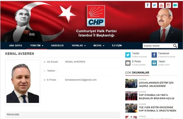 CHP’de partililer birbirine girdi! Talimat CHP İstanbul İl Başkan Yardımcısı Kemal Avseren’den