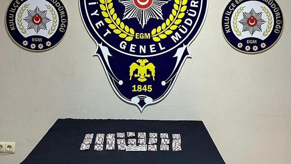 Konya'da uyuşturucu operasyonu 2 kişi tutuklandı