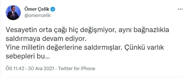 ak-parti-sozcusu-omer-celikten-ozgur-ozelin-dini-degerlere-saldirmasina-tepki-vesayetin-orta-cagi-hic-degismiyor-1640900113519.jpg AK Parti Sözcüsü Ömer Çelik'ten dini değerlere saldıran CHP'li Özgür Özel'e tepki: Vesayetin orta çağı hiç değişmiyor - 1