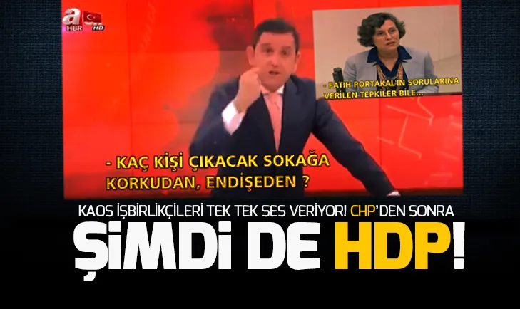 HDPden Fatih Portakalın provokasyonuna destek verdi!