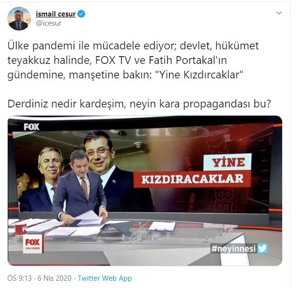 Türkiye'nin birlik ve beraberliğini hedef alan Fatih Portakal'a tepkiler çığ gibi: Bu neyin kara propagandası! Derdiniz ne? - 1