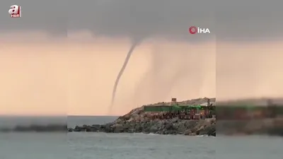 Akdeniz’de oluşan hortum kamerada