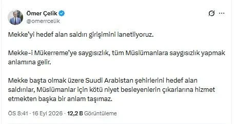 Türkiye'den Husilerin Mekke'yi hedef alan saldırısına peş peşe tepki: Alçak saldırıyı lanetliyoruz - 2