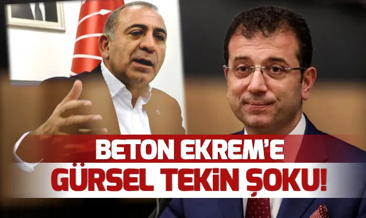 CHPli Gürsel Tekinden canlı yayında Ekrem İmamoğlu tepkisi