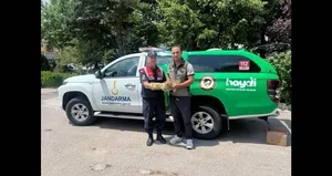 Yaralı yavru baykuş’a jandarma şefkati