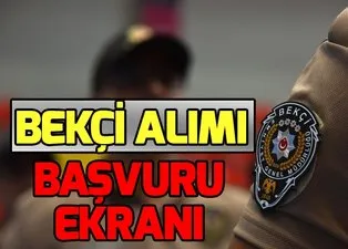 EGM bekçi alımı başvurusu nasıl yapılır? 8 bin bekçi alımı başvuru ekranı!