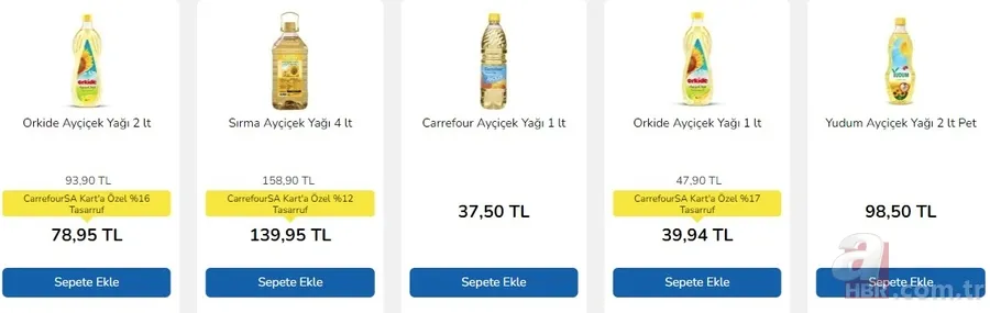 FİYATLAR DİBE ÇEKİLDİ! 2-3,4-5 litre yağlar o markette... Ayçiçek yağı fiyatı hiç bu kadar inmemişti! 9