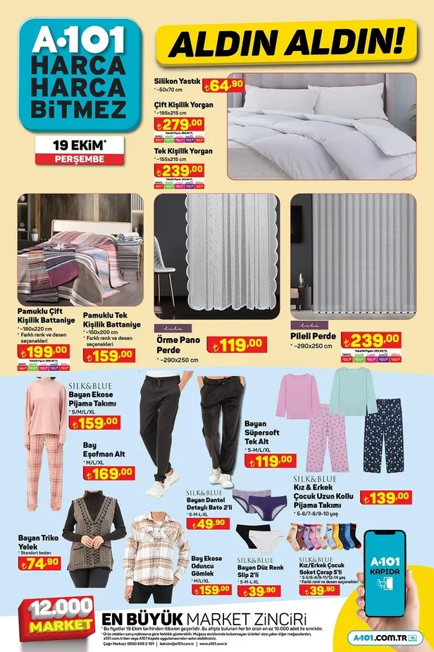 20 Ekim A101 aktüel ürünler kataloğu yayınladı! A101’de sıvı yağı 179 TL’ye, fön makinesi 349 TL’ye, sürahi 34,90 TL’ye, kitaplık 590 TL’ye satışa sunuluyor. - 10