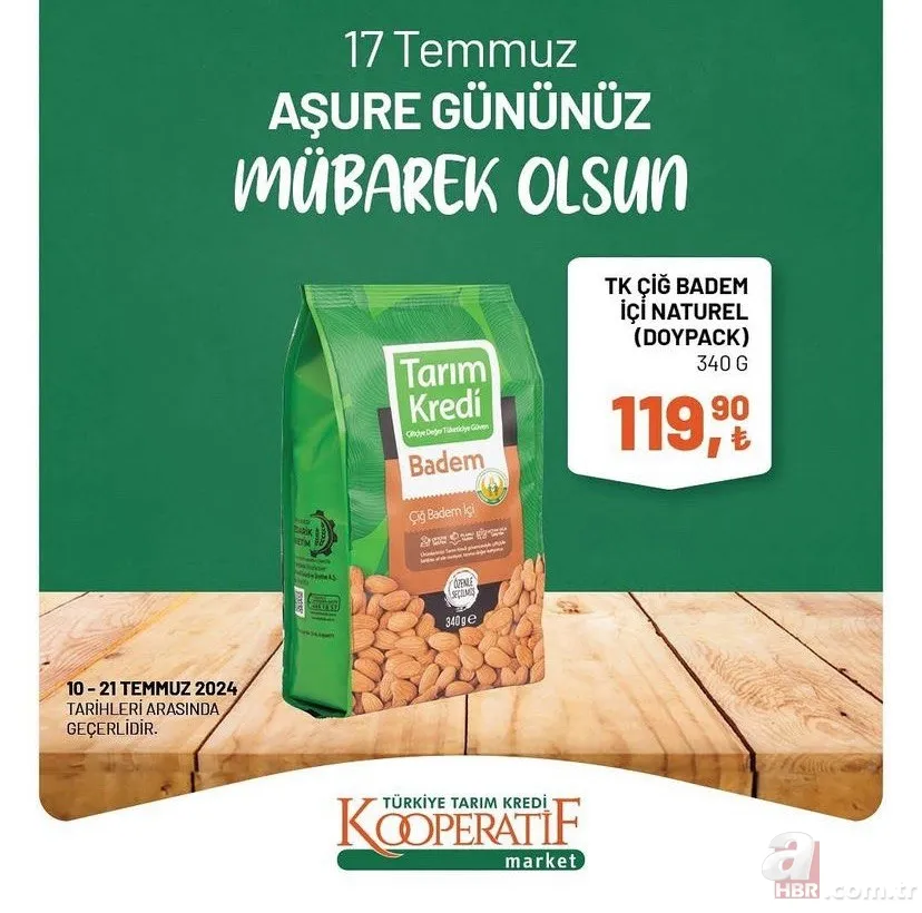 Tarım Kredi Market'te fırsat kataloğu geldi! 70 üründe indirim var: Gül suyu 47.90, buğday 18.50 TL, TK antep fıstığı 187,90 TL 19