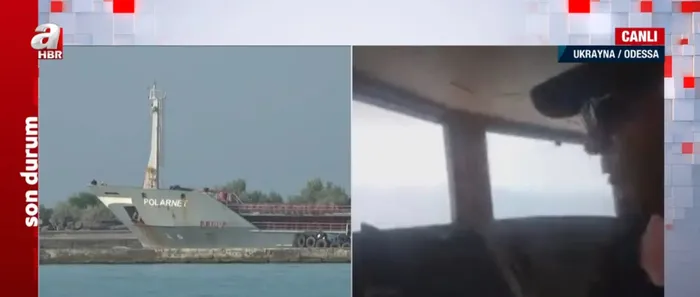 Türk gemi kaptanı Ahmet Yücel Alibeyler A Haber’de! Tahıl koridorundan canlı yayın