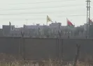 Kamışlı’da binaya Suriye bayrağı asıldı