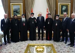 Başkan Erdoğan Süryani Patriği Efrem Kerim'i kabul etti