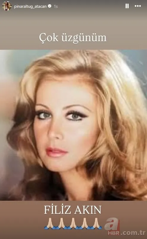 Yeşilçam'dan bir yıldız daha kaydı! Ünlülerden Filiz Akın'a taziye mesajları... 15
