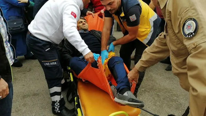 Samsun'da dehşet dolu anlar! ATM sırasında silahlı saldırı - 1