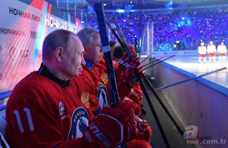 Hünerlerini konuşturdu! Putin hokey maçında 9 sayı yaptı