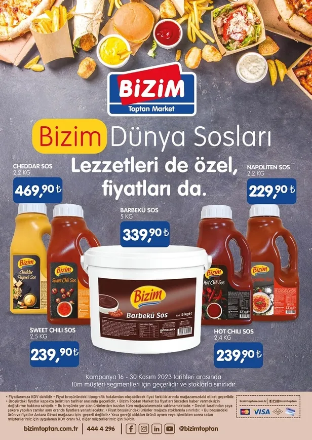 Bizim Toptan Market 29 Kasım indirim kataloğu yayında! Bu ayın son indirim listesindeki ürünler arasında temel gıda uygun fiyata satışta… - 18