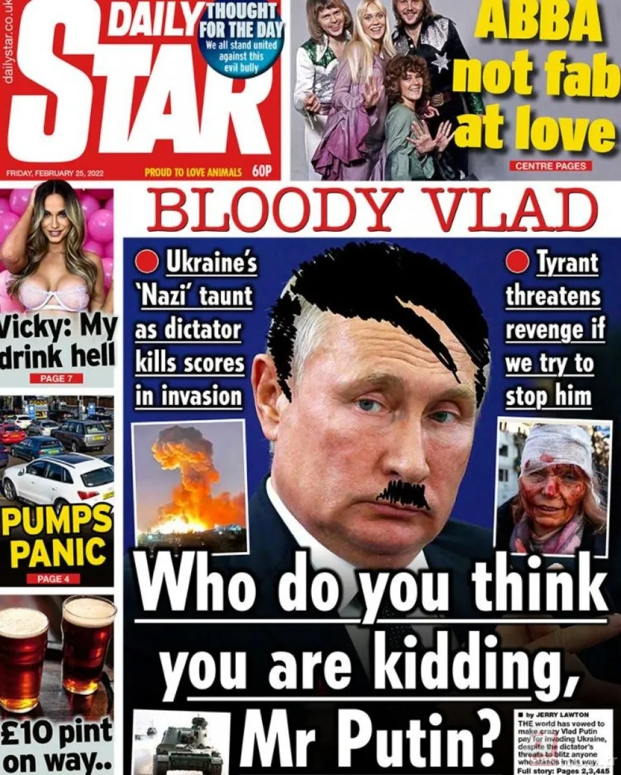 Rusya'nın Ukrayna'yı işgali dünya basınında: 'Putin'in kanı' 15