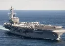 ABDnin USS Roosevelt uçak gemisinde şok! Denize düştü...