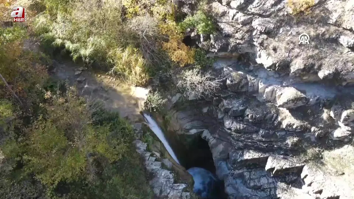 Dağlar arasında gizli! Karakütük Şelalesi keşfedilmeyi bekliyor