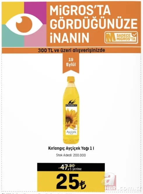 26 Eylül Migros indirim kataloğu yayınlandı: Migros’ta Dana Kasap Sucuk 59 TL, Dana Kasap Sucuk 59 TL, Dana Kıyma 99.90 TL, Süzme Peynir 39 TL’den satılıyor 4