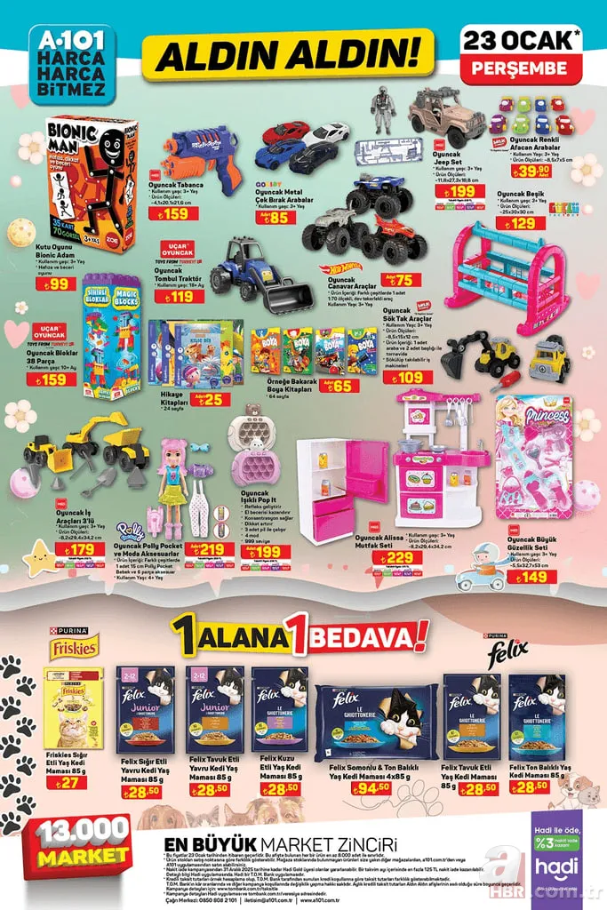 A101 23 Ocak aktüel kataloğu Aldın Aldın indirimleri: Dik süpürge, kettle, yoğurt, peynir 8