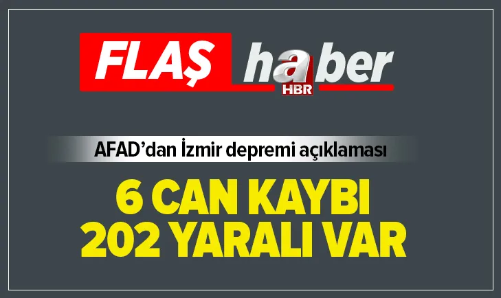 Son dakika: AFADdan İzmir depremi açıklaması