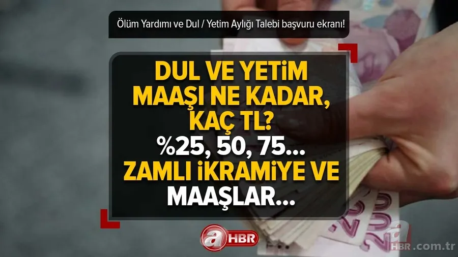 Dul ve Yetim Maaşı ne kadar, kaç TL? %25, 50, 75... Zamlı maaşlar ne zaman yatacak? 1