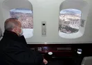 Başkan Erdoğan Çamlıca Kulesini helikopterden inceledi