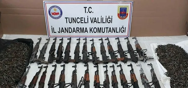 Tunceli’de teröristlere ait 2 silah deposu ele geçirildi